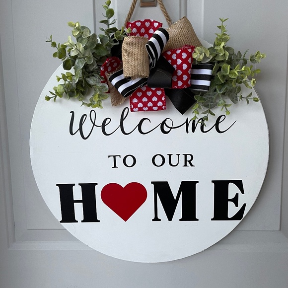 Welcome to our home door hanger - Picture 1 of 1